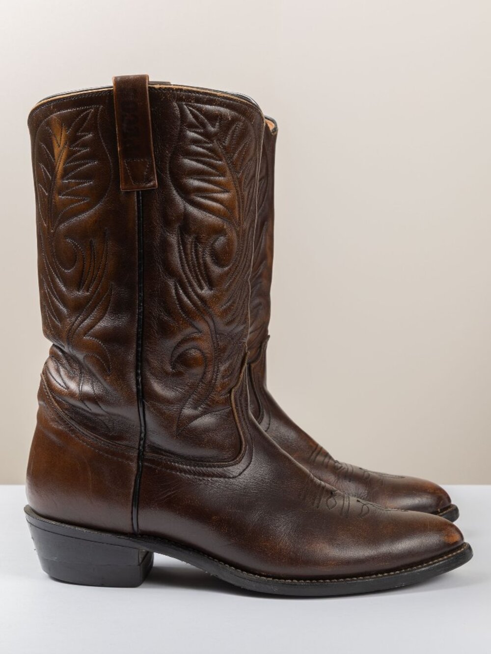 Vintage 70s Red Wing 9801-1 Cowboy Boots Mens 11D Brown Leather Western USA
